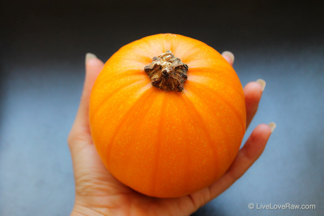 Tiny pumpkin from Anya Andreeva's garden