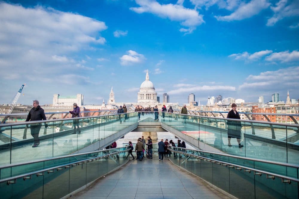 St. Pauls bridge, London tourism